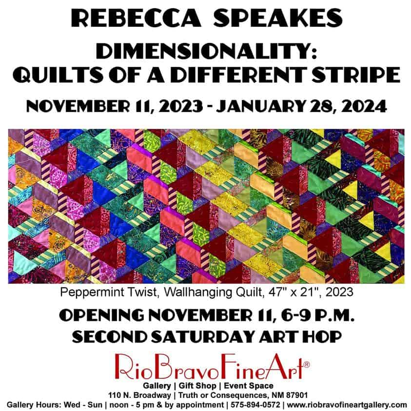 Rebecca Speakes Fiber Art at Rio Bravo - Sierra County Citizen