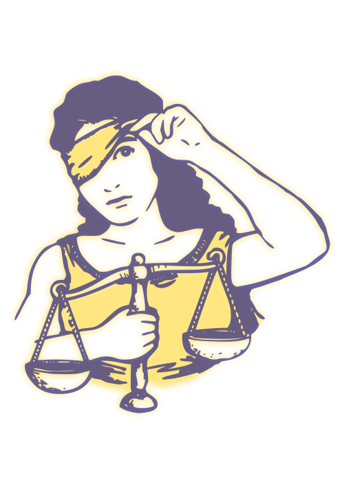 Not so blindfolded, image courtesy of Wikipedia Commons, Karolus_BR - https://openclipart.org/detail/251614/not-so-blindfolded-05