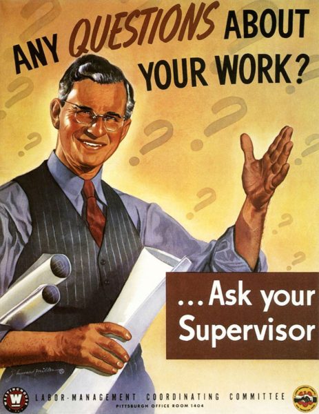 1943 U. S. wartime propaganda poster, artist J. Howard Miller, image at the Smithsonian Institution