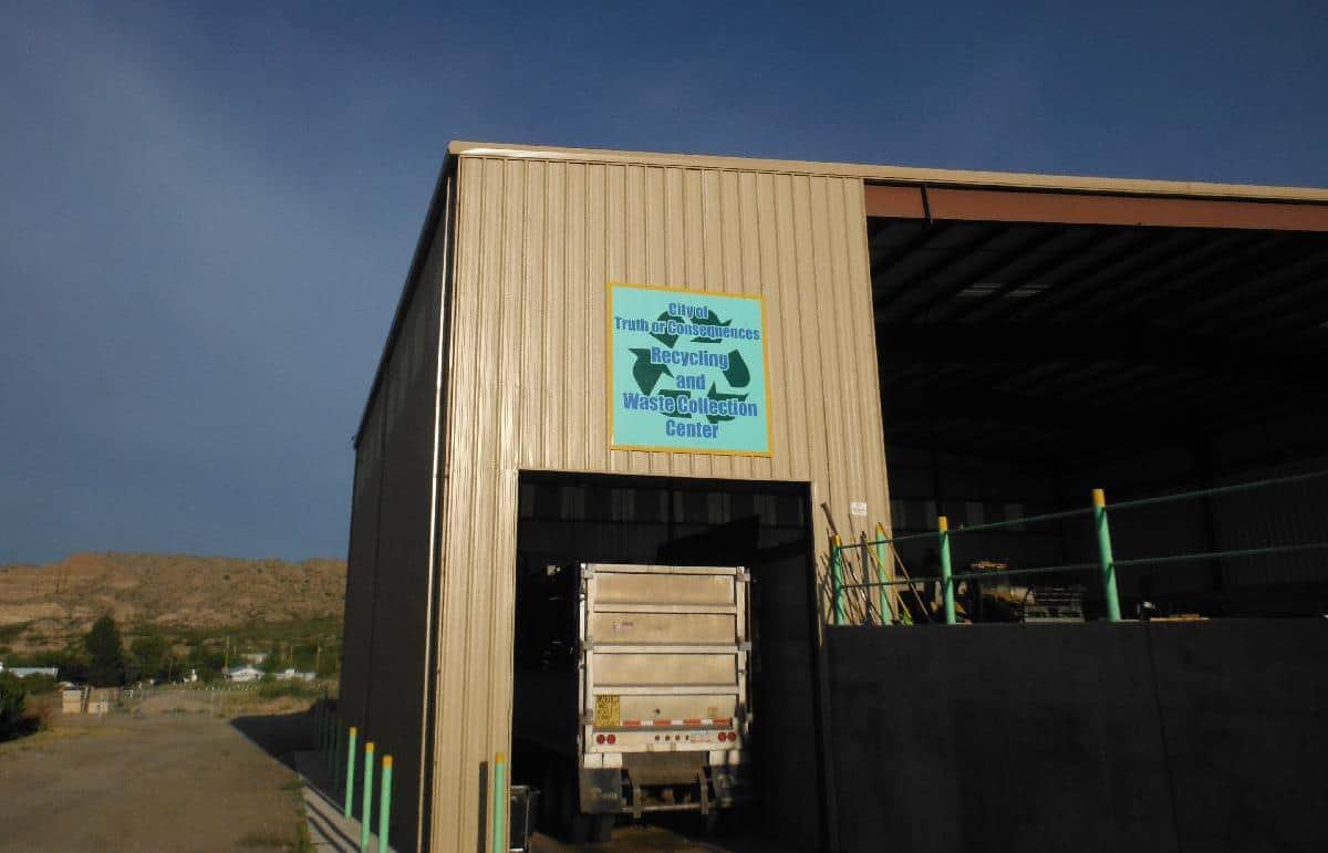 A South Central Solid Waste Services truck being loaded at the T or C transfer station, photo courtesy of the city's website