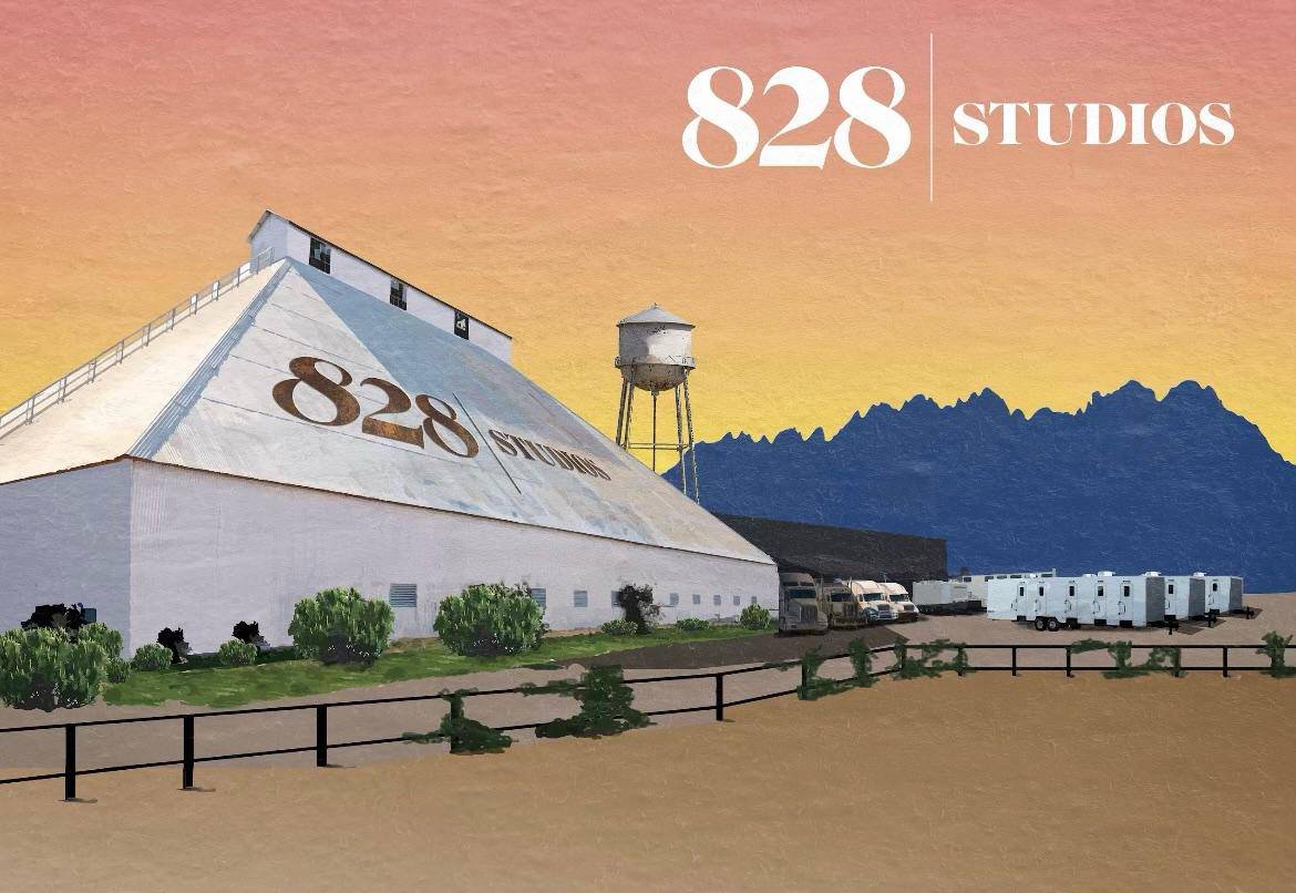 Drawing of film studio to be located in an old Las Cruces seed barn