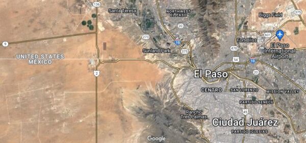 El Paso-Juarez satellite map
