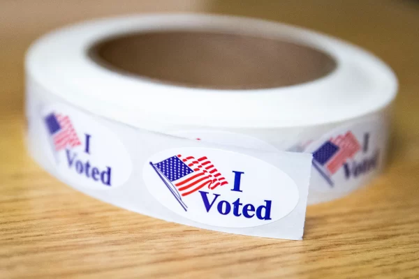 roll of "I voted" stickers