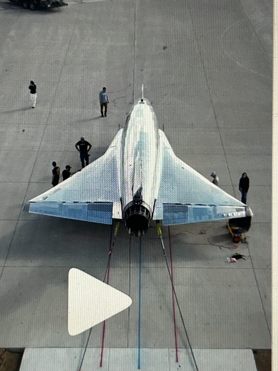 The Quarterhorse drone on a runway of Edwards Air Force Base in California. Photo courtesy of YouTube.