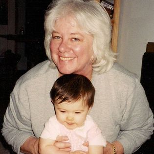 Jan Billings Thedford with grandchild