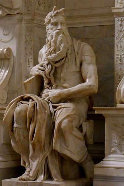 Michelangelo's statue of Moses, image courtesy of Wikipedia