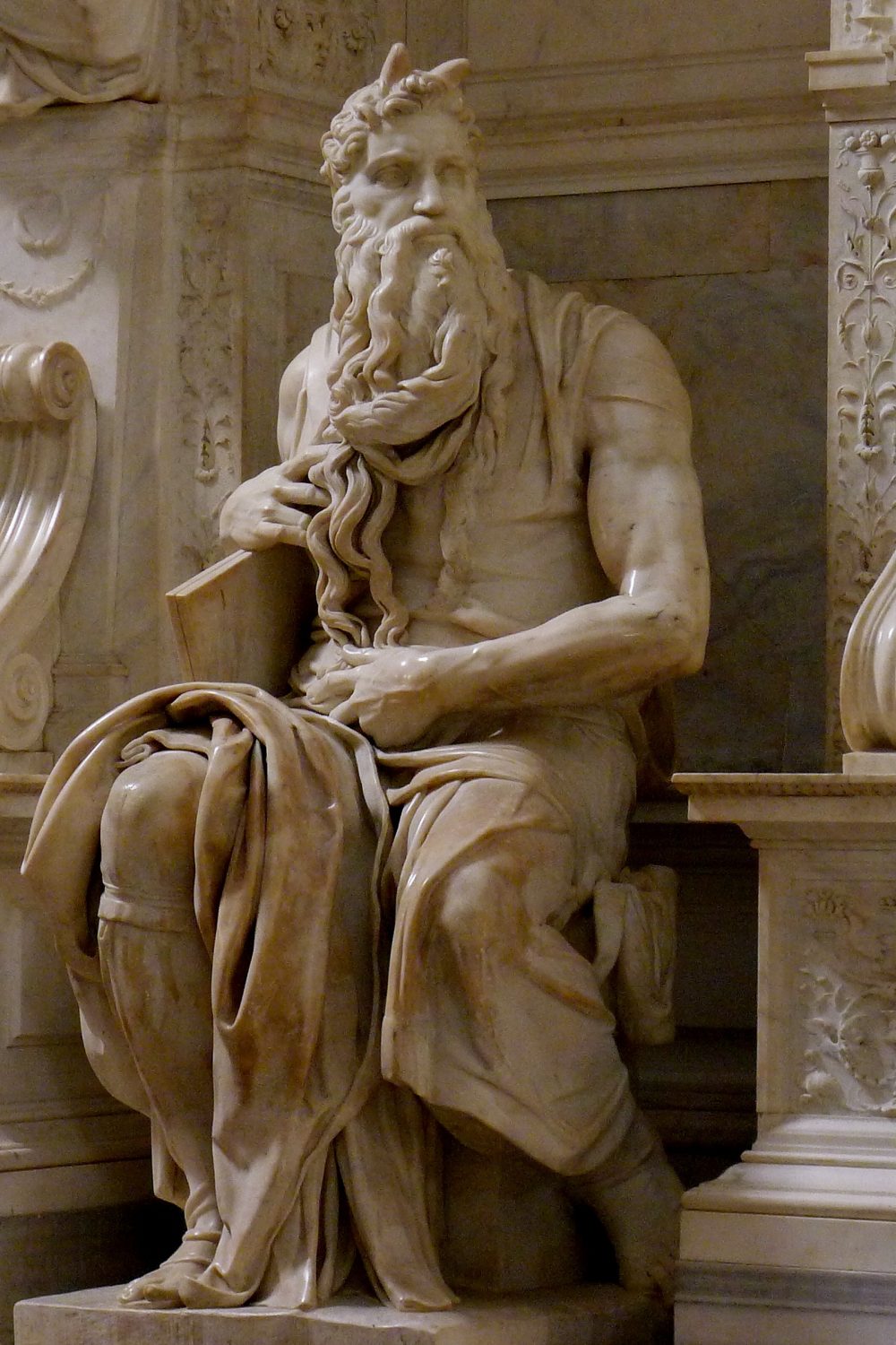 Michelangelo's statue of Moses, image courtesy of Wikipedia