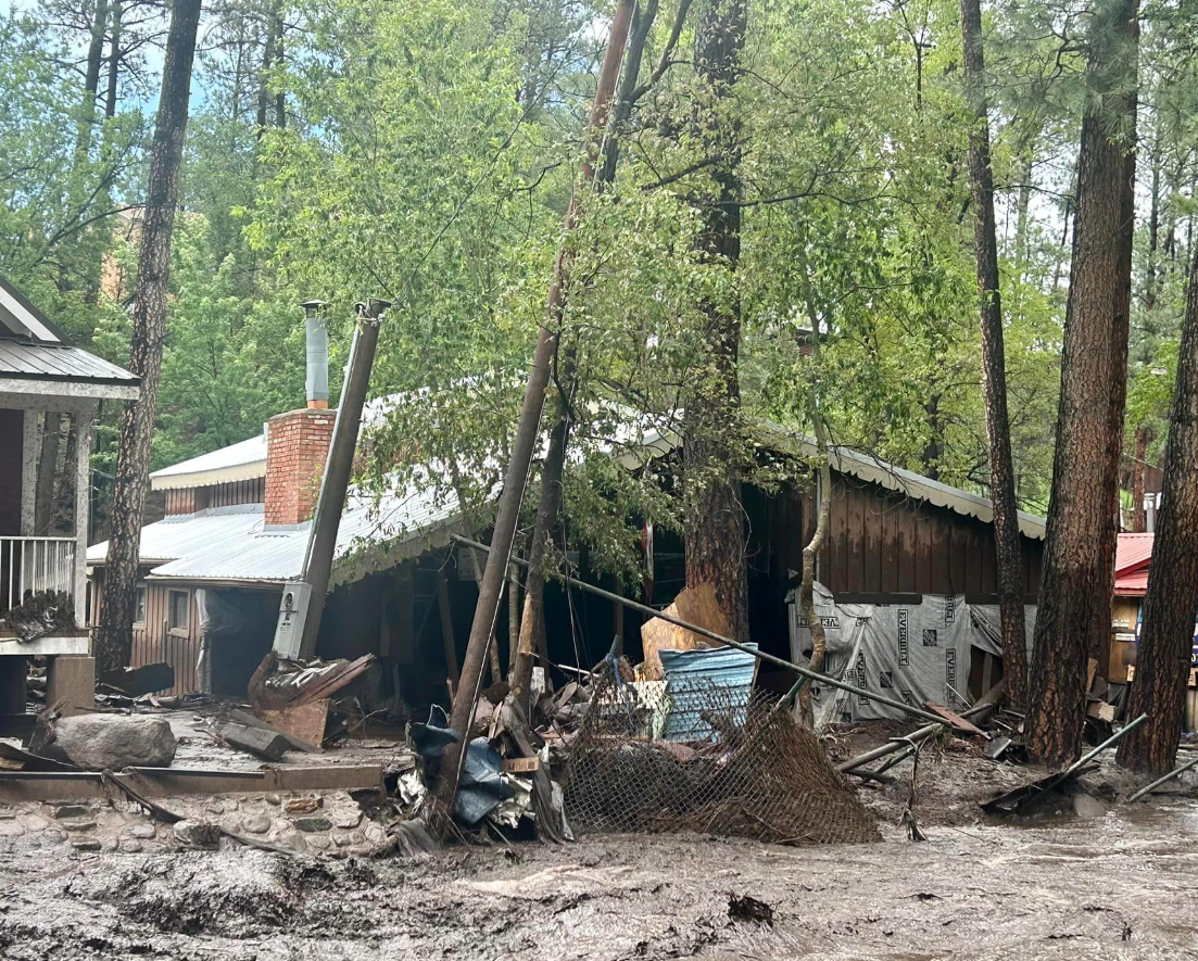 Flood devastation in Ruidoso, New Mexico