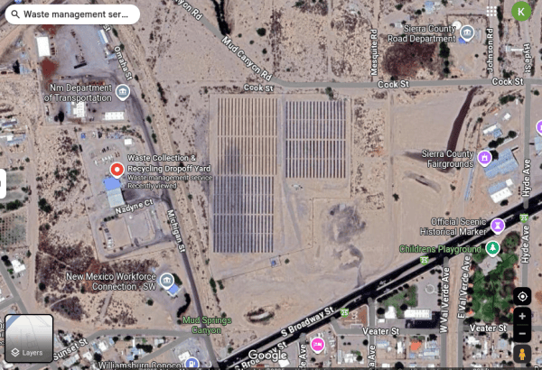 Google map of T or C's collection center