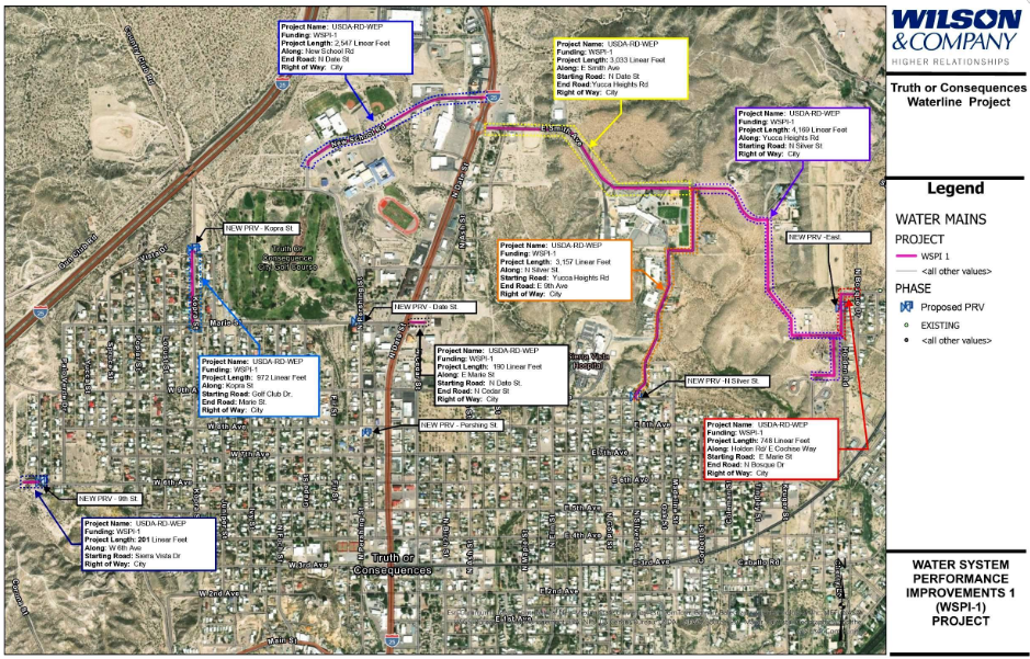 Map of WSPI 1, courtesy of the city website
