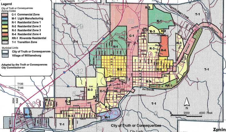 T or C's zoning map