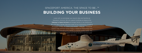 Image from the Spaceport America website