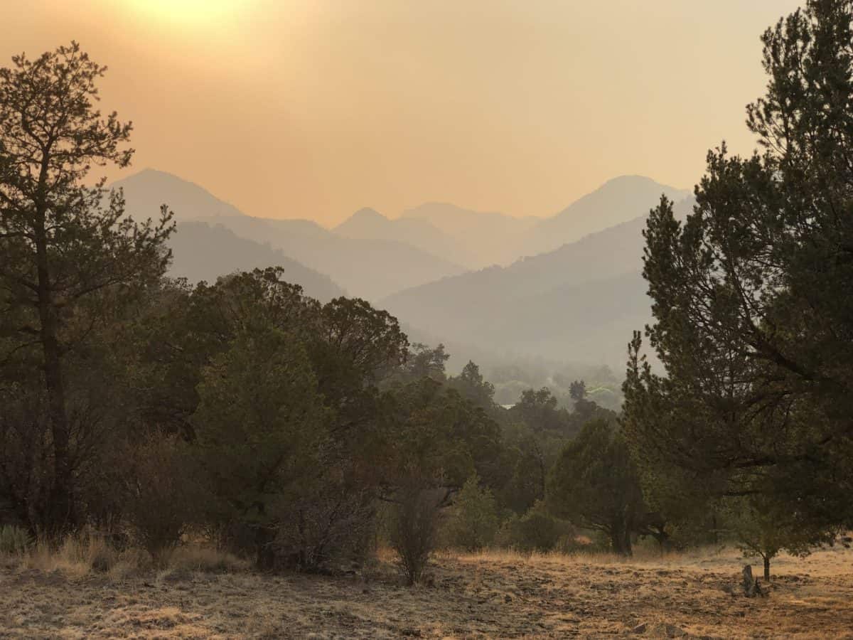 Thick smoke over Black Range