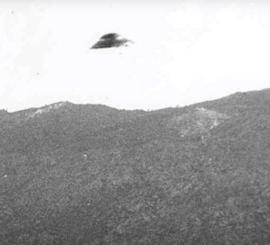 UFO over mountain