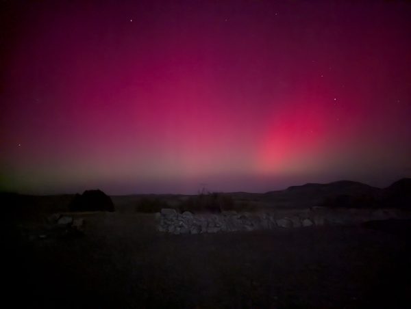 red Aurora Borealis.