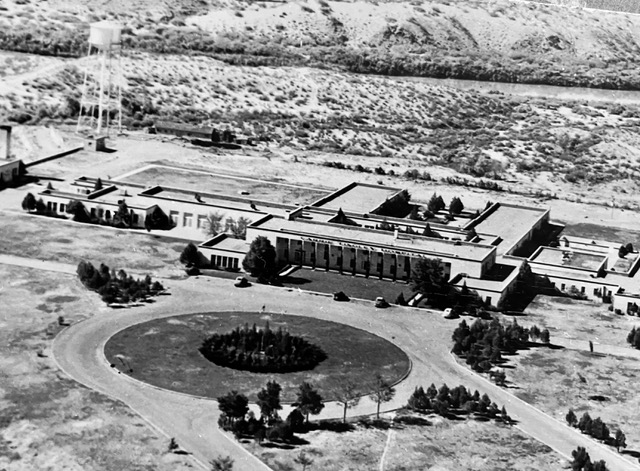 aerial photograph of carrie tingley hospital courtesy of Geronimo Springs Museum