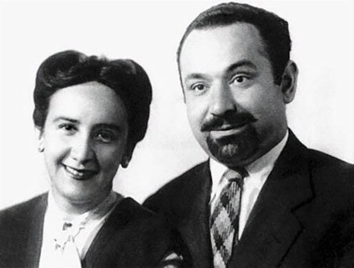 Laura Araujo Aguilar and Josif Grigulevich on their way to Brazil about 1946.