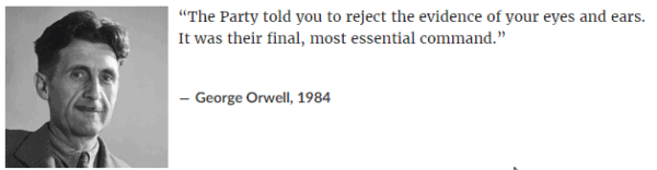George Orwell's picture and quote