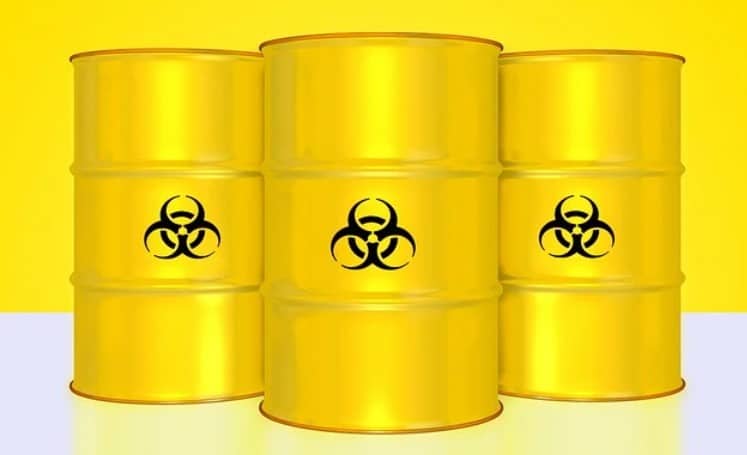 Nuclear waste storage barrels