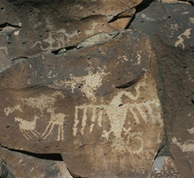 Caja del Rio petroglyphs