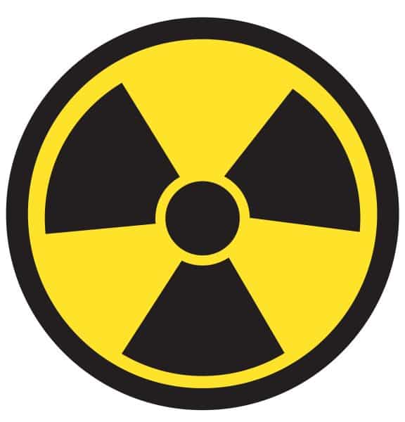 Radiation warning graphic