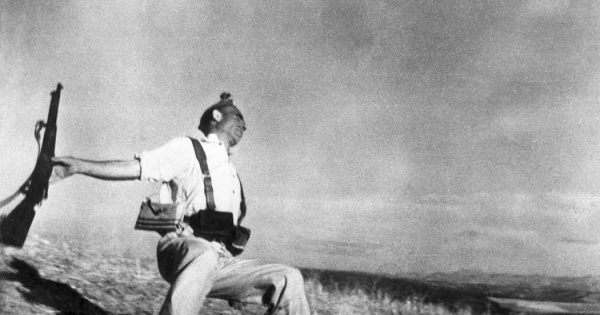 Loyalist Militiaman at the Moment of Death, Cerro Mountain, September 5, 1936 Robert Capa/Magnum Photos