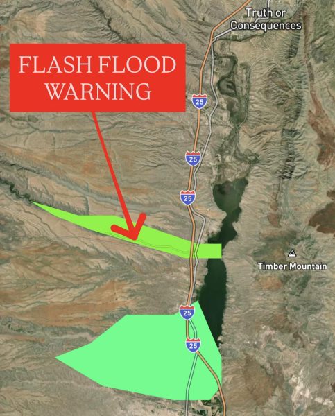 Flash-flood warning Sept. 19, 2025 from National Weather Service, El Paso's Meteorologist Chris Nunley's Facebook page