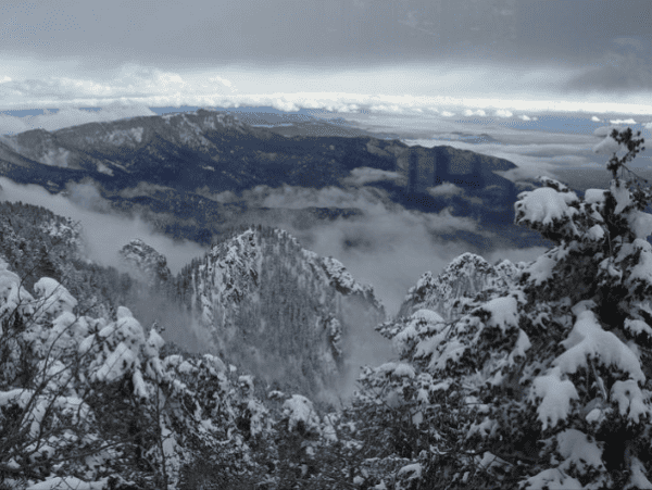 Snowpack on Sandia Crest