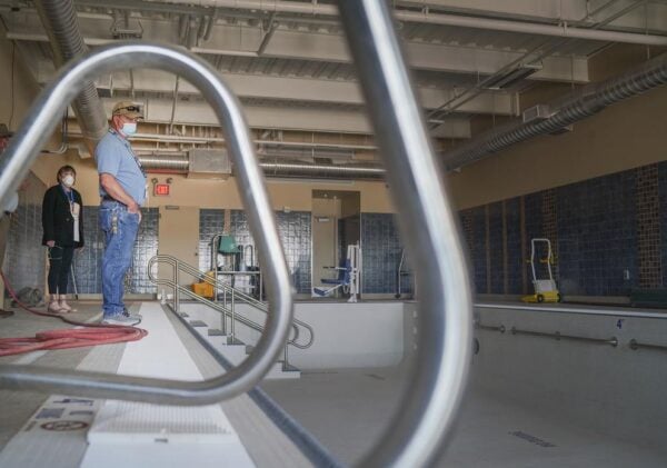 veterans' home nonfunctional swimming pool