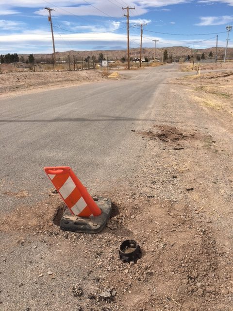 water main leak in Truth or Consequences, New Mexico